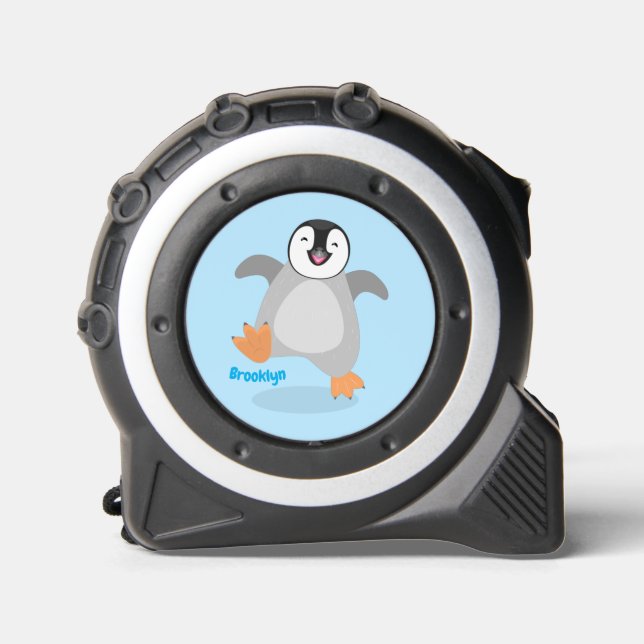 Cute happy emperor penguin chick cartoon 1 (Front)