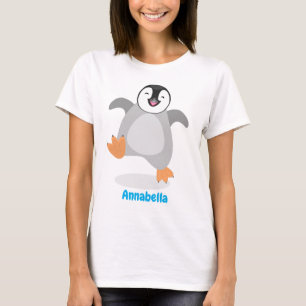 Cute happy emperor penguin chick cartoon T-Shirt