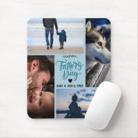 Cute Happy Father's Day Photo Collage Custom Names