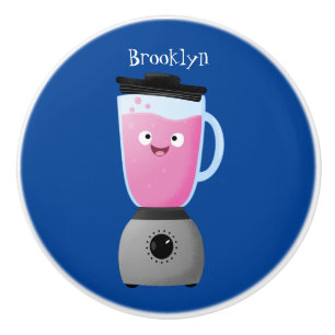 Cute happy food blender kitchen appliance cartoon ceramic knob