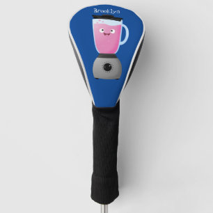 Cute happy food blender kitchen appliance cartoon golf head cover