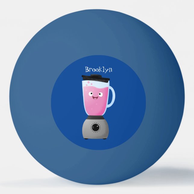 Cute happy food blender kitchen appliance cartoon ping pong ball (Front)