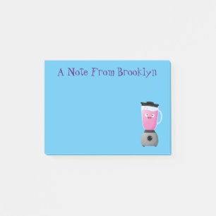 Cute happy food blender kitchen appliance cartoon post-it notes
