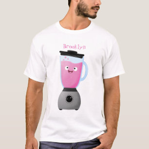 Cute happy food blender kitchen appliance cartoon T-Shirt