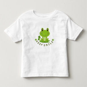 Cute Happy Frog Keep Smile Kids T-Shirt