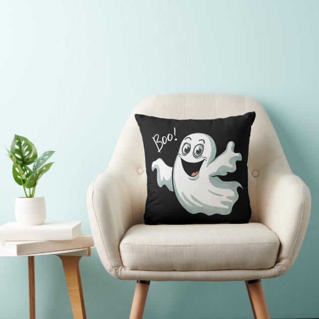 Cute Happy Ghost Cushion (Chair)