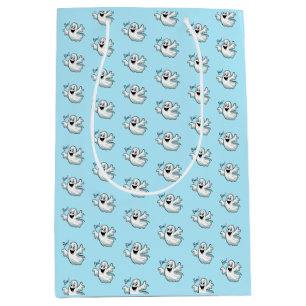 Cute Happy Ghost Medium Gift Bag