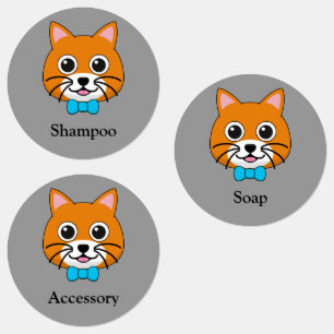 Cute Happy Ginger Cat with Papillon Personalise
