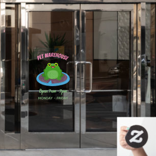 Cute happy green frog cartoon illustration