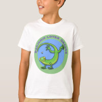 Cute happy green gecko lizard cartoon