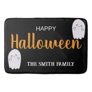 Cute Happy Halloween Bath Mat