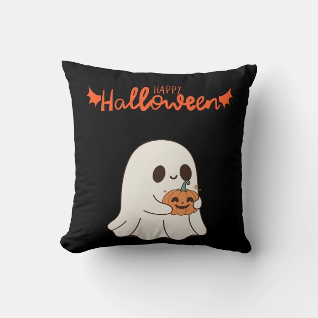 Cute Happy Halloween Cushion (Front)