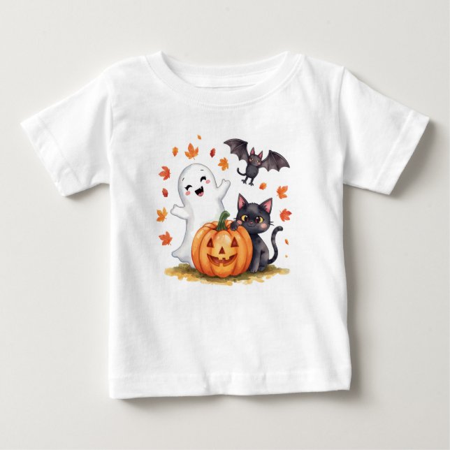 Cute Happy Halloween T-shirt (Front)