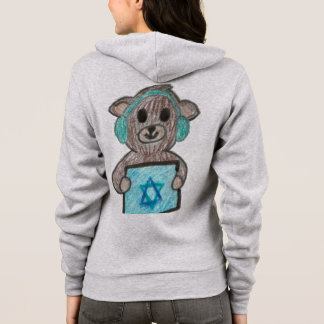 Cute Happy Hanukkah Teddy-bear Israel Hoodie