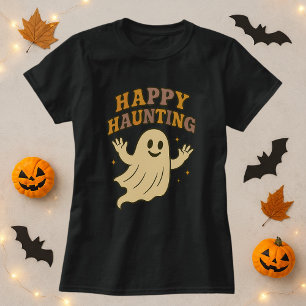 Cute Happy Haunting Ghost Halloween T-Shirt