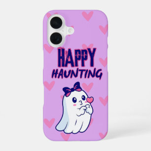 Cute Happy Haunting Ghost iPhone Case