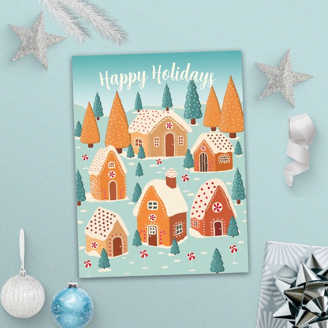 Cute Happy Holidays Christmas Holiday Postcard (Creator Uploaded)