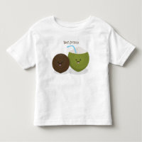 Cute happy kawaii coconuts cartoon illustration