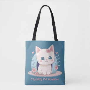 Cute happy Kitty with a Home Tote Bag