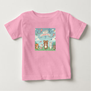 Cute Happy Labour Day Baby T-shirt
