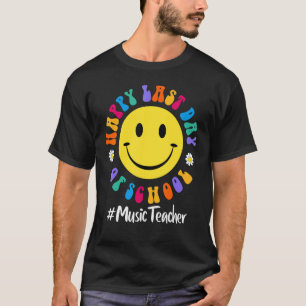 Cute Happy Last Day Of School Music Teacher Squad T-Shirt
