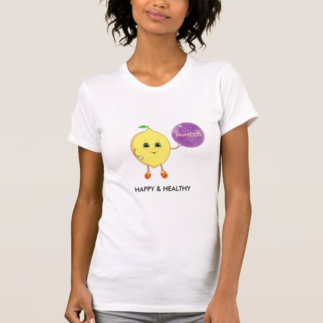 Cute happy lemon with a magic ball T-Shirt (Front)