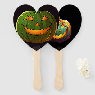 Cute Happy Little Pumpkin Hand Fan