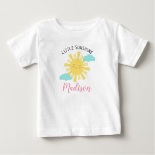Cute Happy Little Sunshine Personalise Shirt Kids