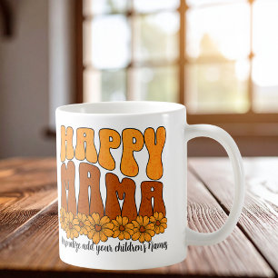 Cute Happy Mama Browns personalise Coffee Mug