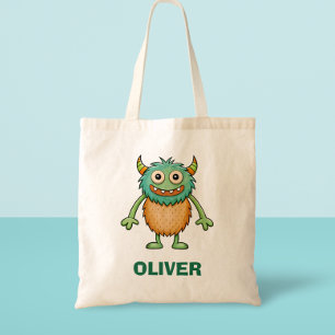 Cute Happy Monster Tote Bag