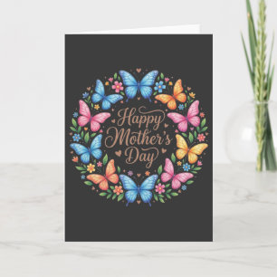 Cute Happy Mother’s Day Butterfly Gift for Mum Card