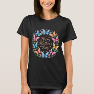 Cute Happy Mother’s Day Butterfly Gift for Mum T-Shirt