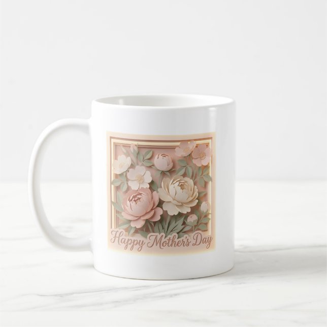 Cute Happy Mother's Day  Coffee Mug (Left)