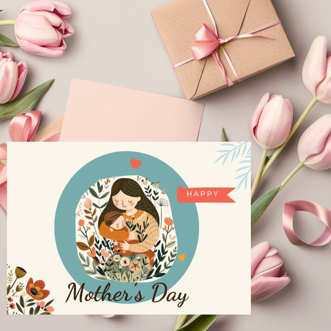 Cute Happy Mother's Day Floral Card (Creator Uploaded)