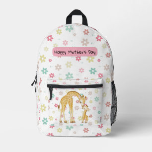 Cute Happy Mother's Day Gift Printed Backpack