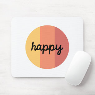 Cute Happy Mouse Pad