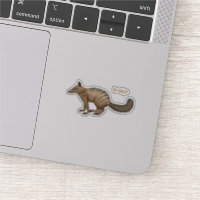 Cute happy numbat cartoon illustration