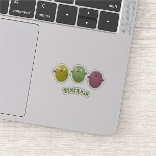 Cute happy olives singing cartoon