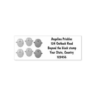 Cute happy olives singing cartoon self-inking stamp