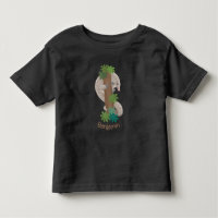 Cute happy pangolin anteater illustration