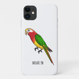 Cute happy parrot cartoon illustration Case-Mate iPhone case