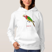 Cute happy parrot cartoon illustration