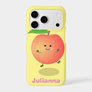 Cute happy peach yellow cartoon