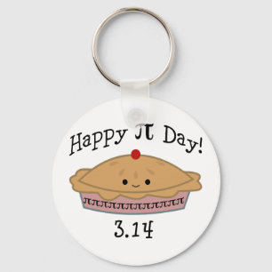 Cute Happy Pi Day! Key Ring