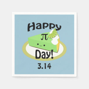 Cute Happy Pi Day Napkin
