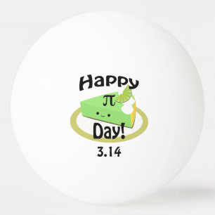 Cute Happy Pi Day Ping Pong Ball