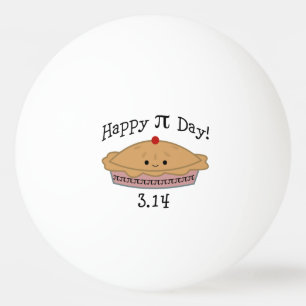 Cute Happy Pi Day! Ping Pong Ball