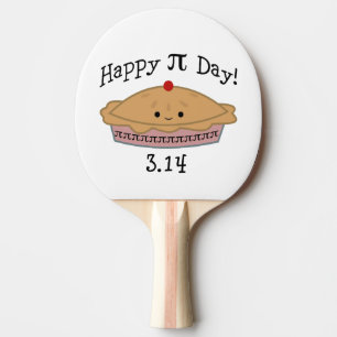Cute Happy Pi Day! Ping Pong Paddle