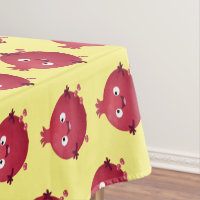 Cute happy pomegranate fruit cartoon