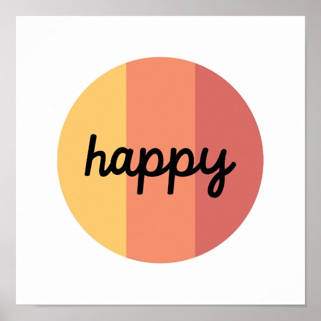 Cute Happy Poster (Front)